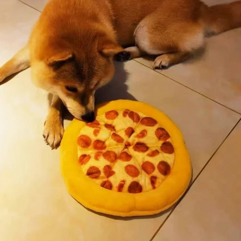 Jouet peluche pizza pour chien – Image 3