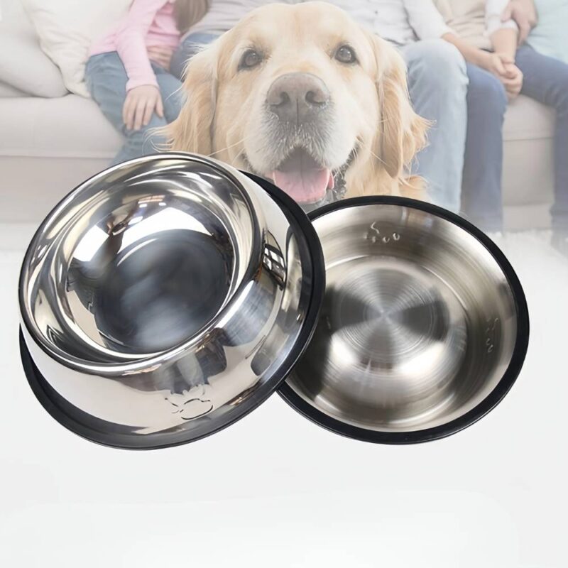 Bol pour chien en inox antidérapant – Image 4