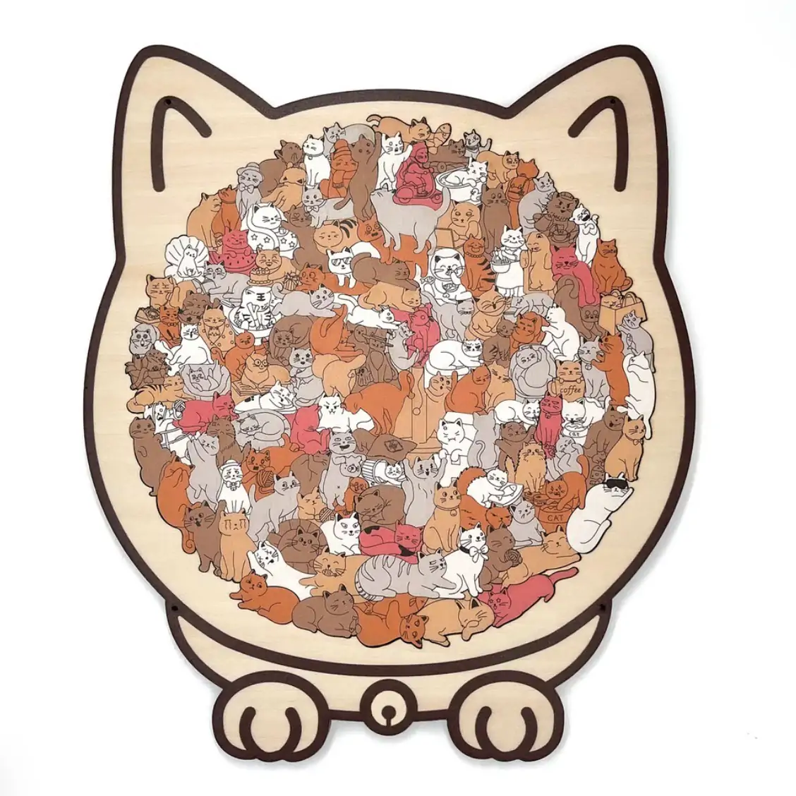 Puzzle en bois Chat – 135 pièces félines uniques 🧩 – Image 6