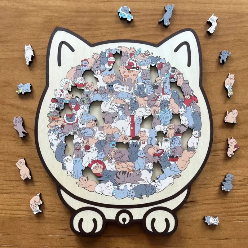 Puzzle En Bois STAVE Happy Birdsday - Nichoir Unique 56 Pièces - Vermont 2017