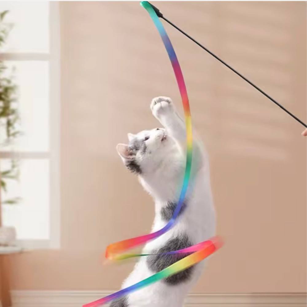 Jouet ruban interactif pour chat – Image 2